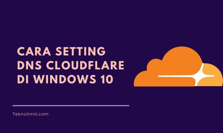 Cara Setting DNS Cloudflare di Windows 10