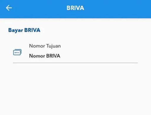 Cara transfer BRIVA dari BRI Mobile: