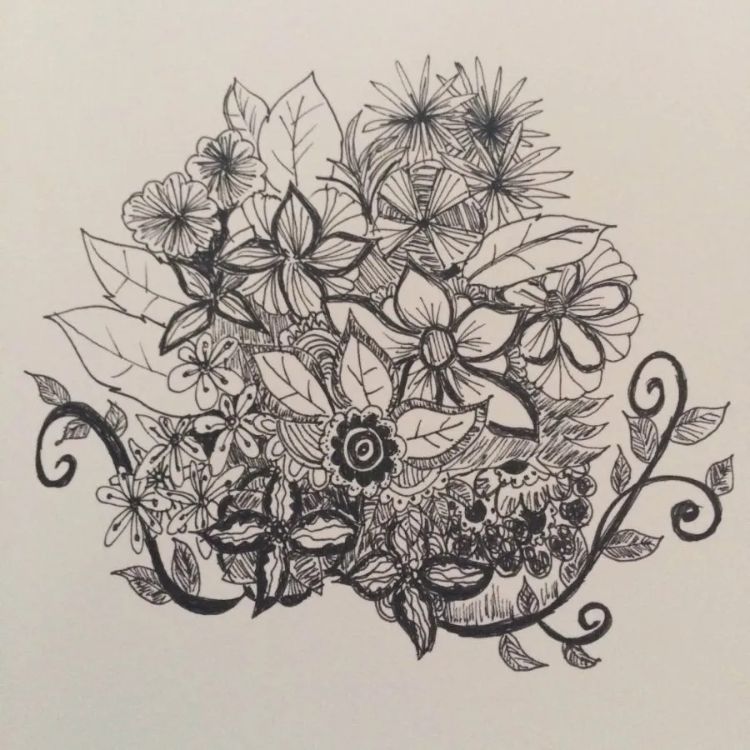 Kumpulan Gambar Doodle Art Bunga