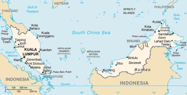 Letak Negara Malaysia secara Astronomis dan Geografis