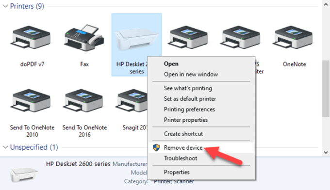 Cara Hapus Driver Printer di Windows 10