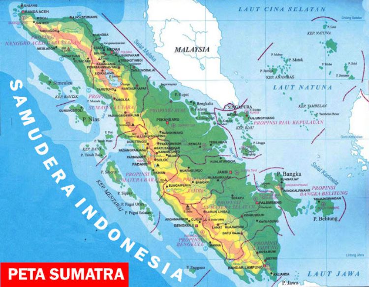 Gambar Wilayah Sumatera Lengkap Atlas
