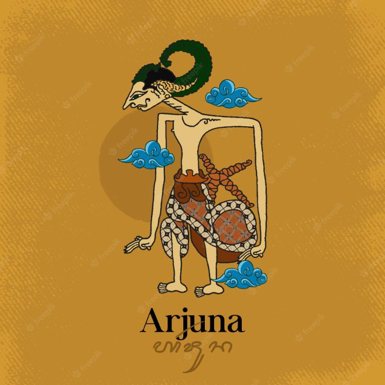 Gambar wayang Arjuna