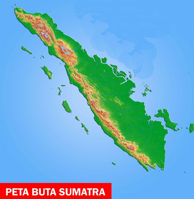 Peta Buta Pulau Sumatera