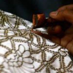gambar batik mudah berwarna