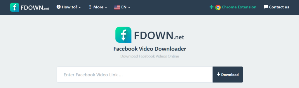 Download Video Facebook melalui Fdown