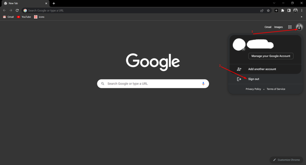 Cara Keluarkan Akun Google Di Chrome Desktop