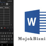 Begini Cara Membuat Tabel Di Word Di Hp