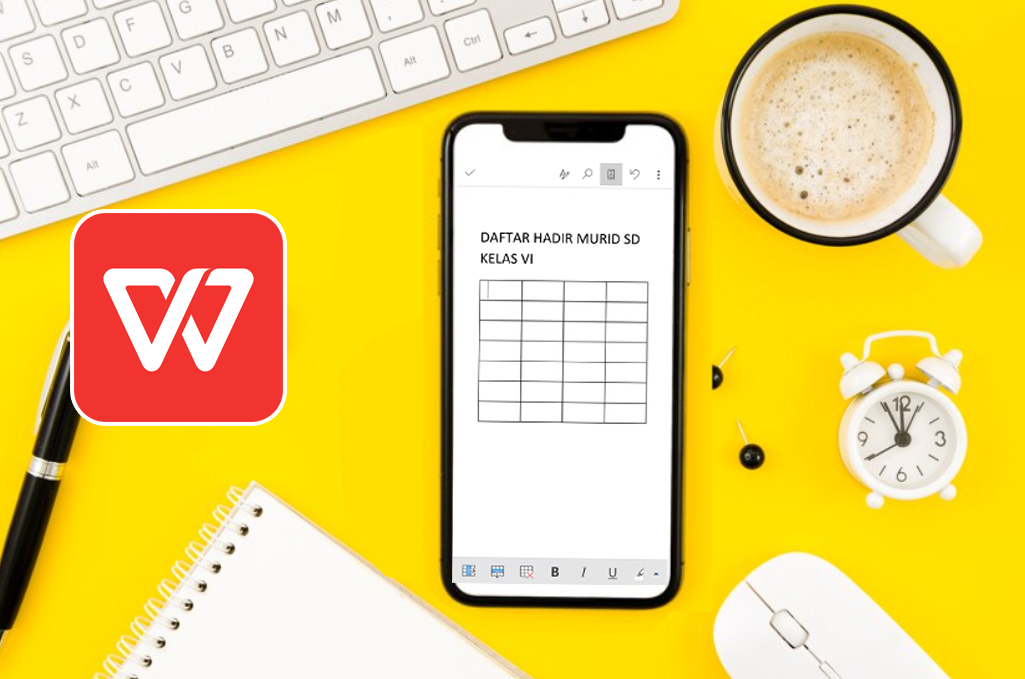 Cara Membuat Tabel di Word di Hp Menggunakan aplikasi WPS Office
