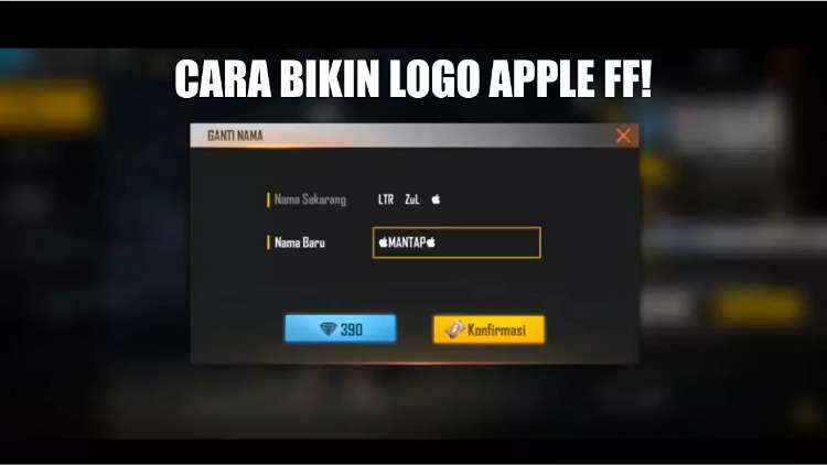 Cara Bikin Logo iPhone Apple di Akun FF featured