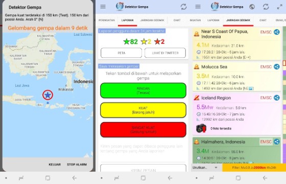 Aplikasi Pendeteksi Gempa Paling Akurat di HP Android
