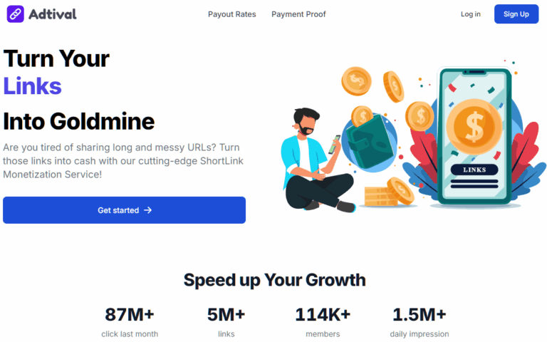 Adtival Network Shortlink Penghasil Uang CPM $3.7